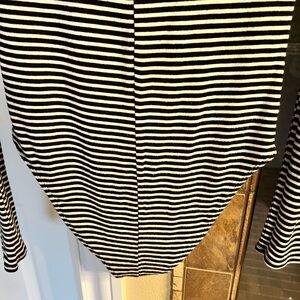 GAP Black and White Striped Bodysuit